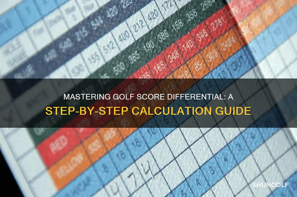 how to calculate score differential in golf