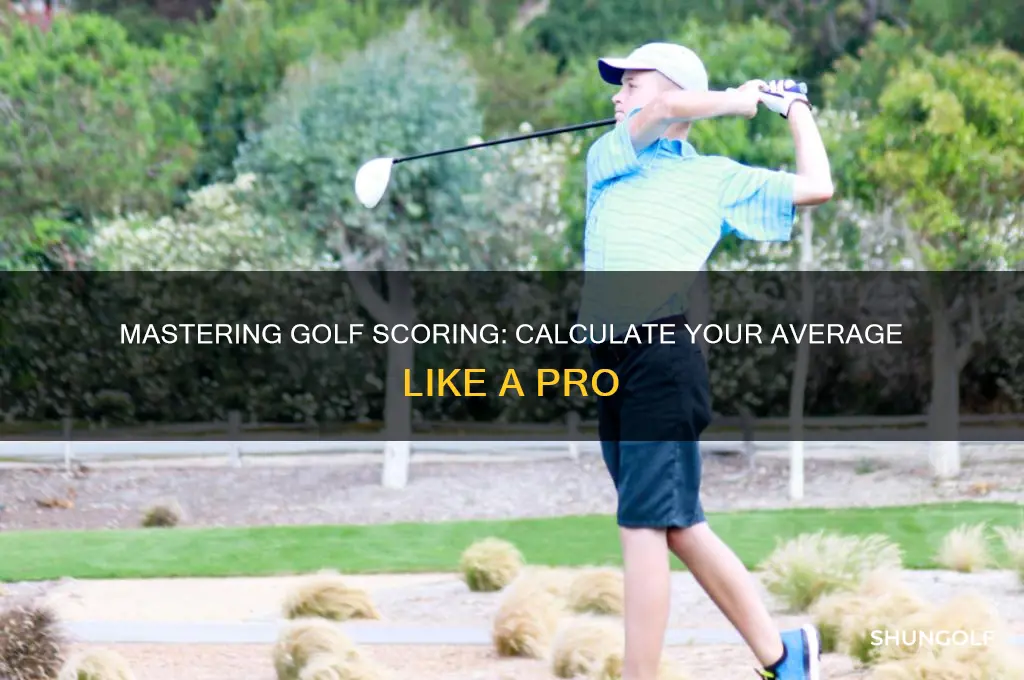 how to calculate scoring average in golf