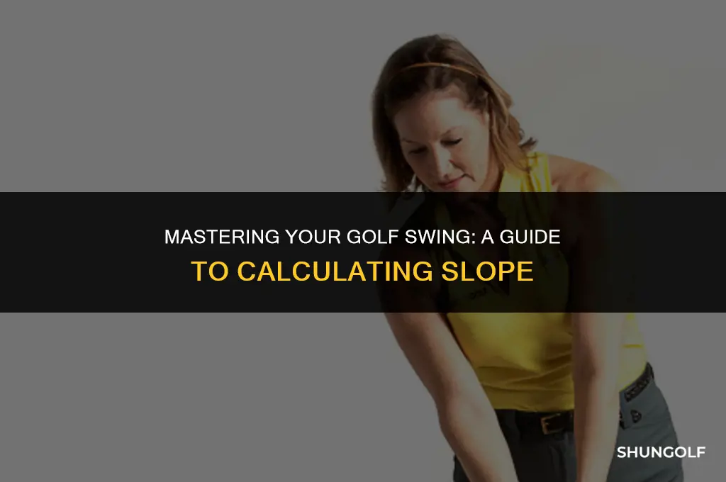 how to calculate slope on golf shot
