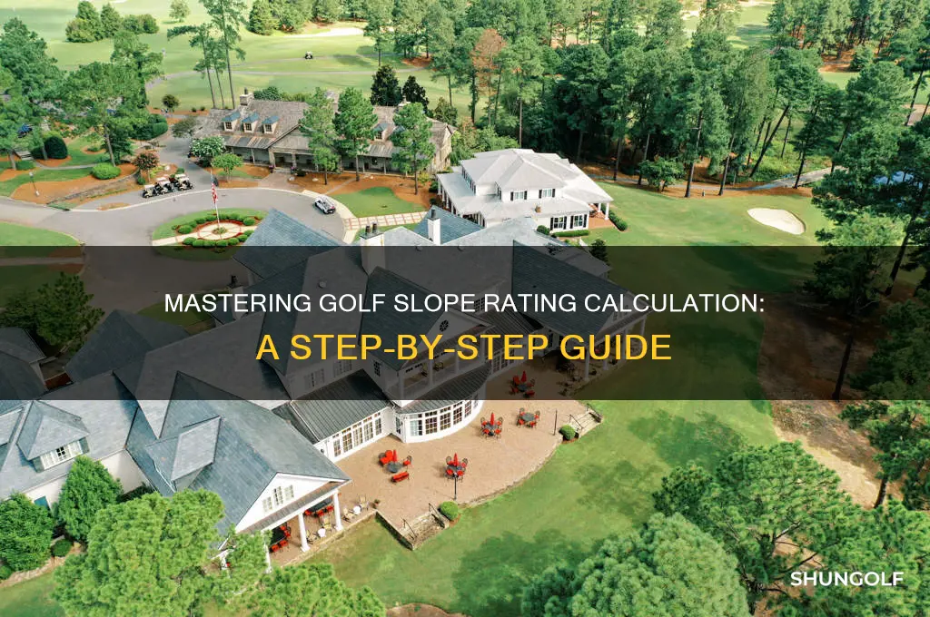 how to calculate slope rating in golf