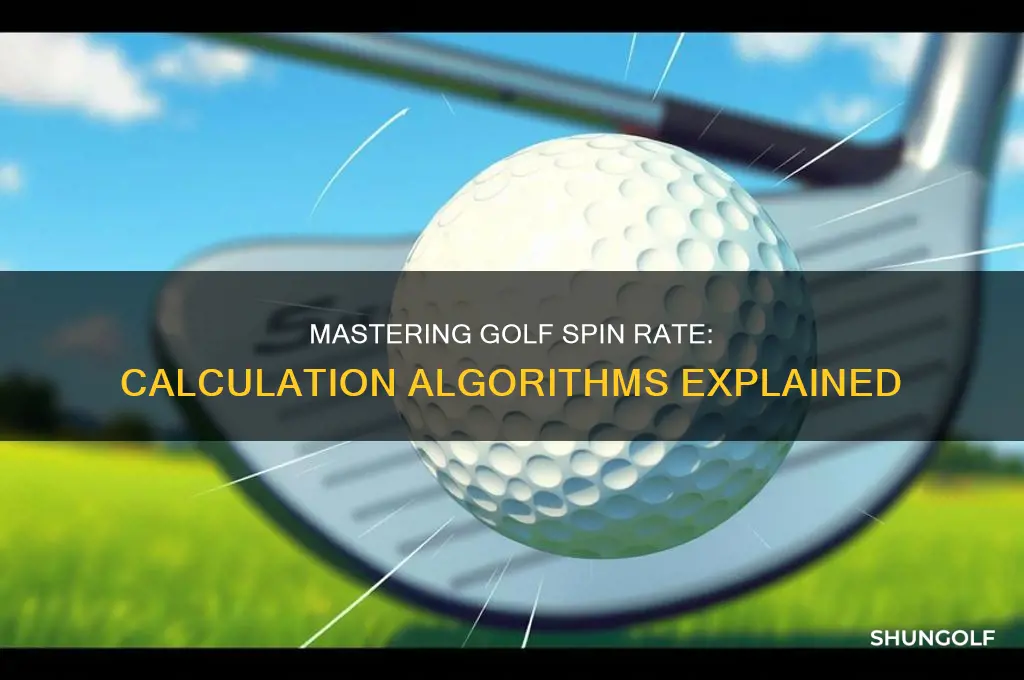 how to calculate spin rate golf algortgms