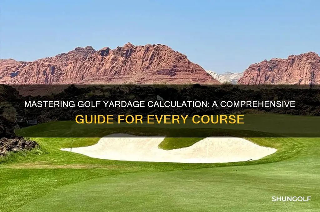 how to calculate yardage on golf course