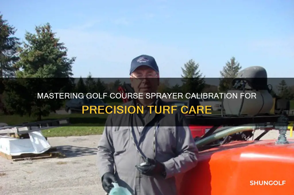 how to calibrate a golf course sprayer