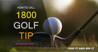 Dialing in Your Golf Game: Calling 1-800-GOLF-TIP