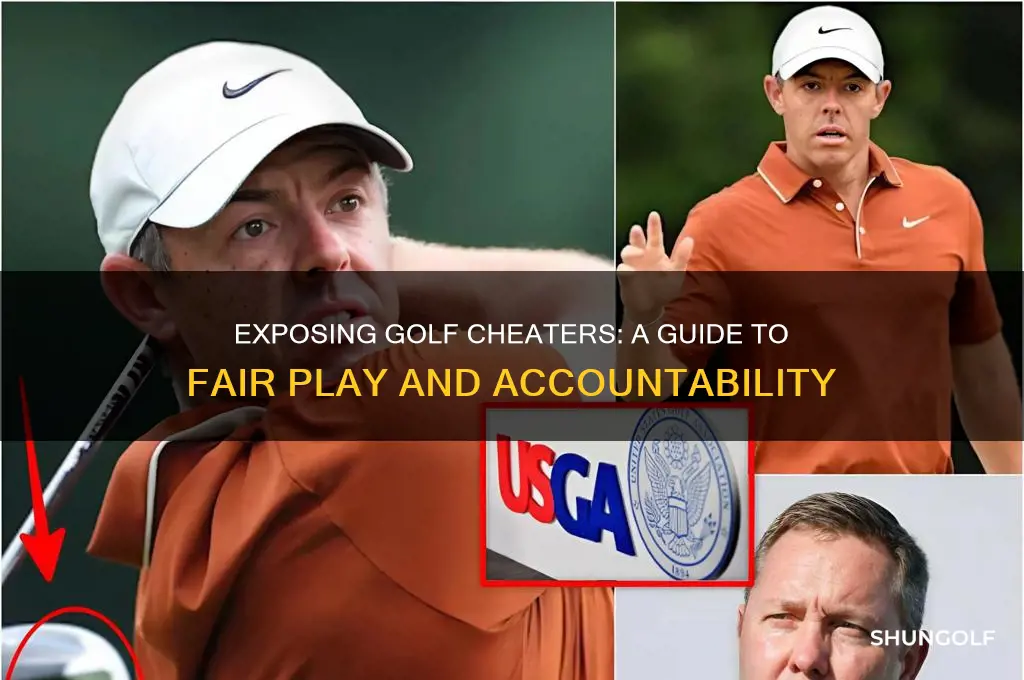 how to call out a cheater in golf