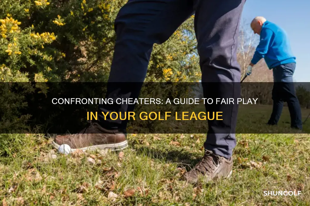 how to call someone out on cheating in golf league