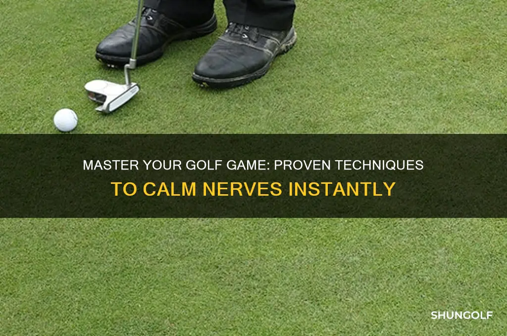 how to calm your nerves playing golf