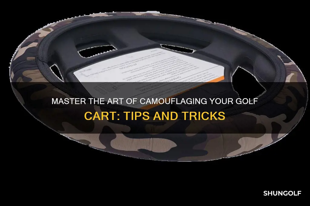 how to camo a golf cart