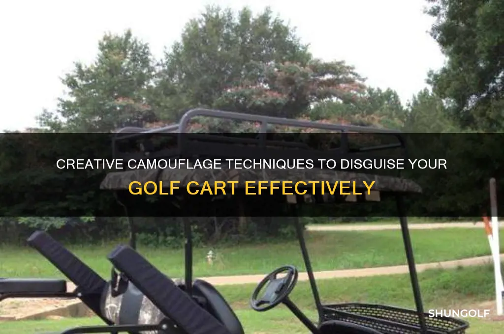 how to camouflage a golf cart