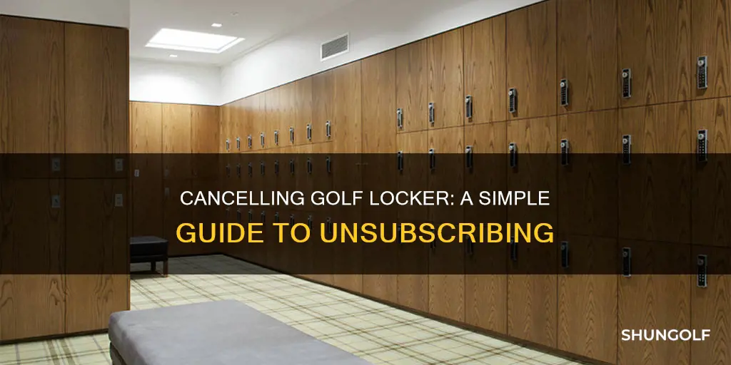 how to cancel golf locker
