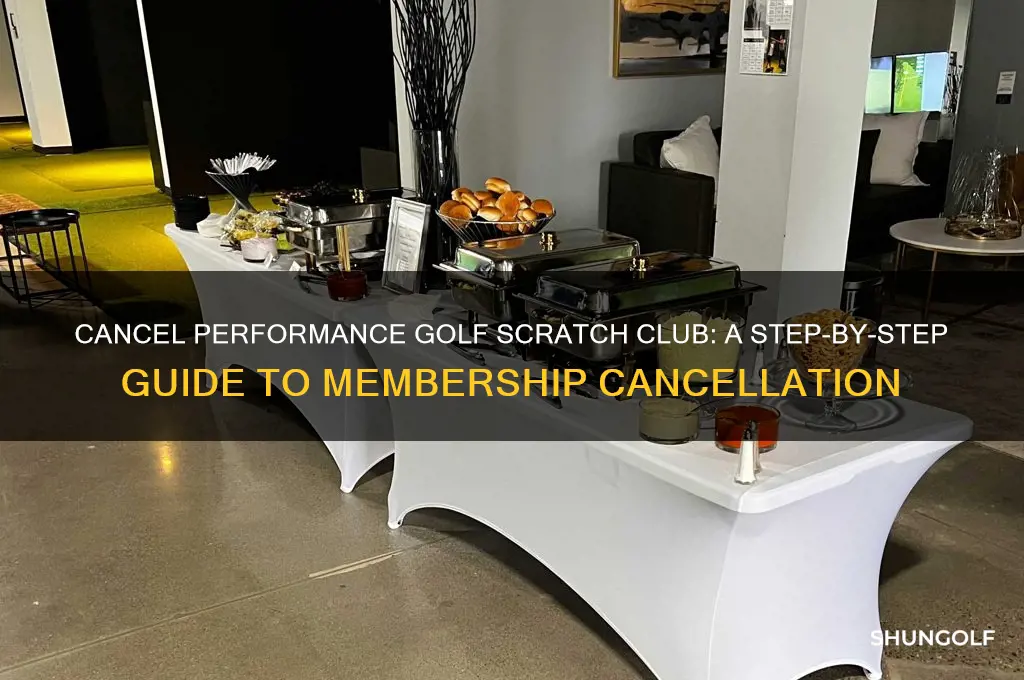 how to cancel performance golf scratch club