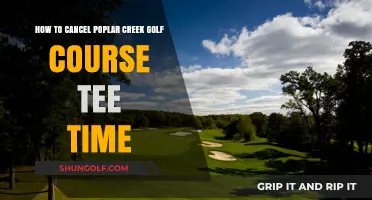 Easy Steps to Cancel Your Poplar Creek Golf Course Tee Time