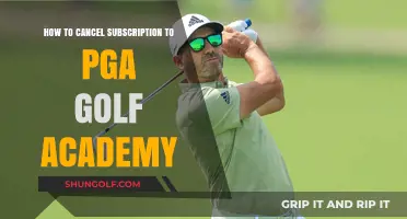 Canceling Your PGA Golf Academy Subscription: A Step-by-Step Guide