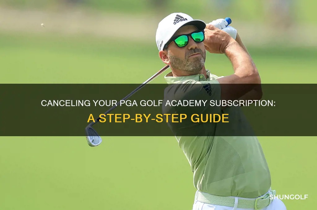 how to cancel subscription to pga golf academy