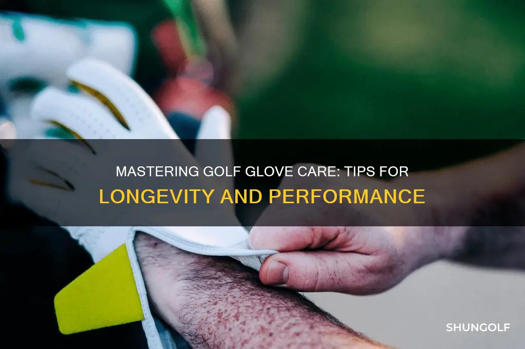 how to care for a golf glove