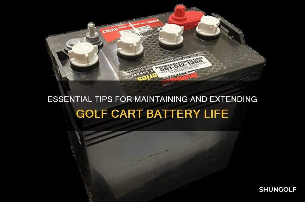 how to care for golf cart batteries
