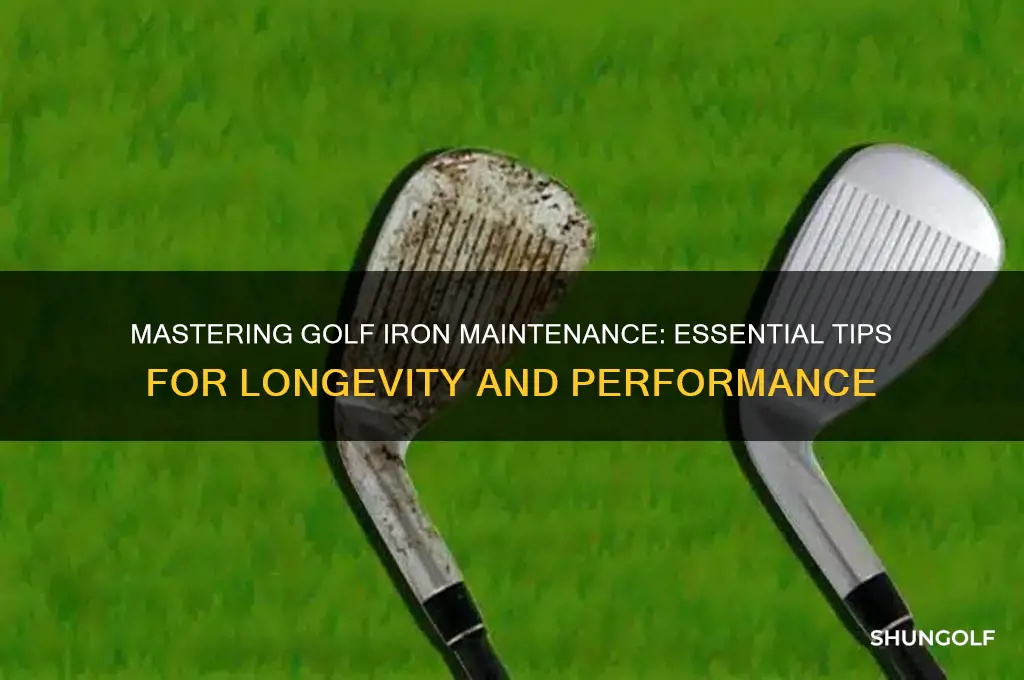 how to care for golf irons