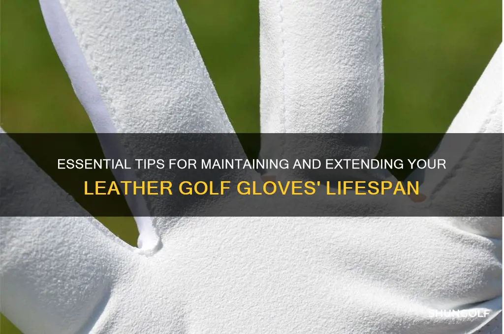 how to care for leather golf gloves