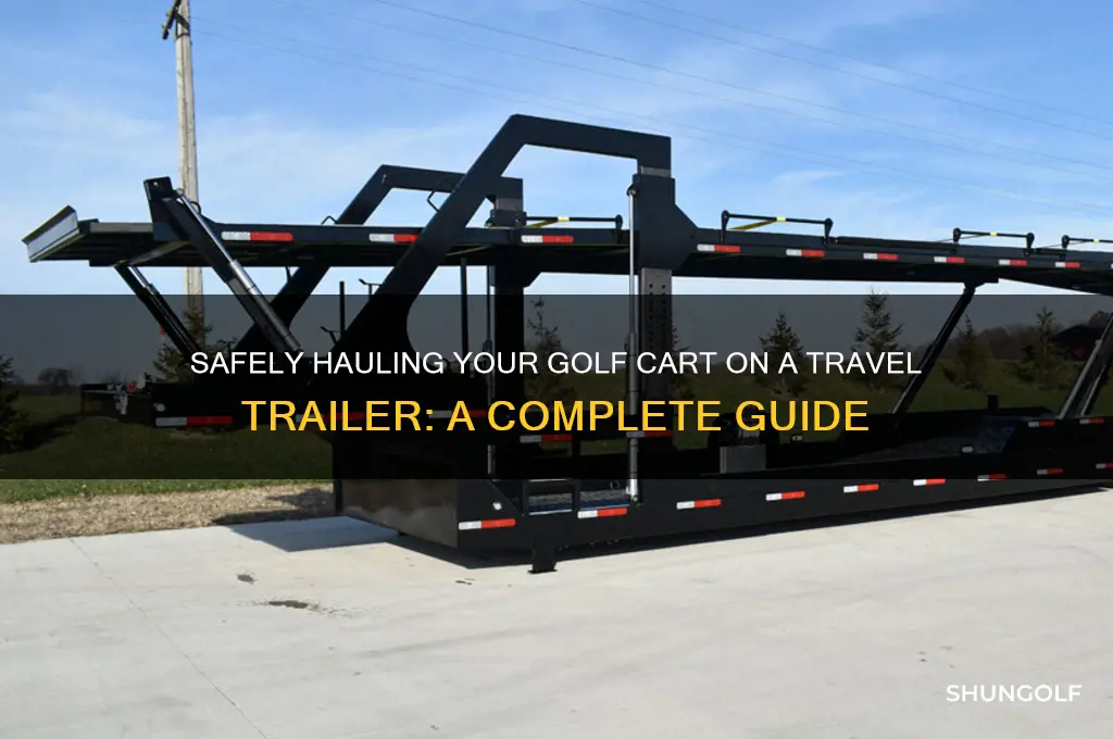 how to carry a golf cart on a travel trailer