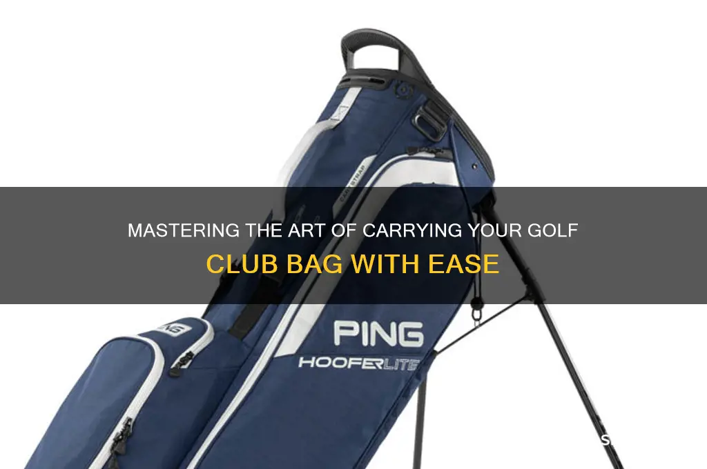 how to carry a golf club bag