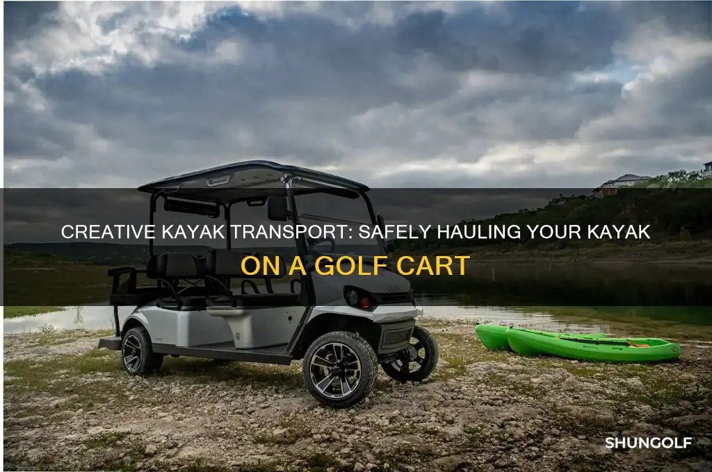 how to carry a kayak on a golf cart