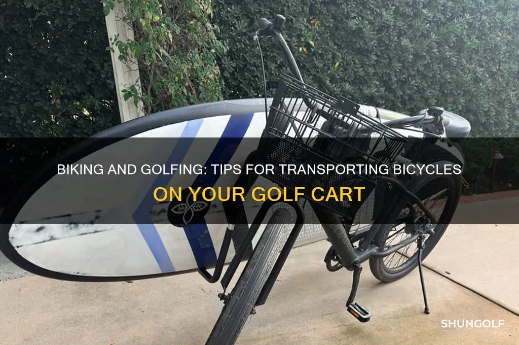 how to carry bicycles on a golf cart