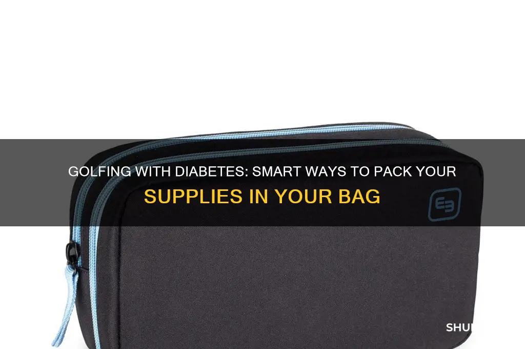 how to carry diabetic supplies in golf bad