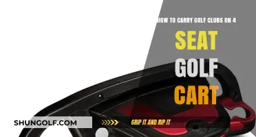 Efficiently Transporting Golf Clubs on a Compact 4-Seat Golf Cart