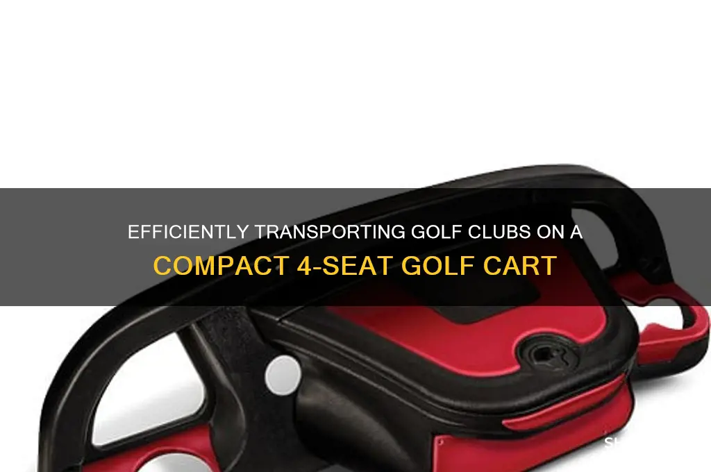 how to carry golf clubs on 4 seat golf cart