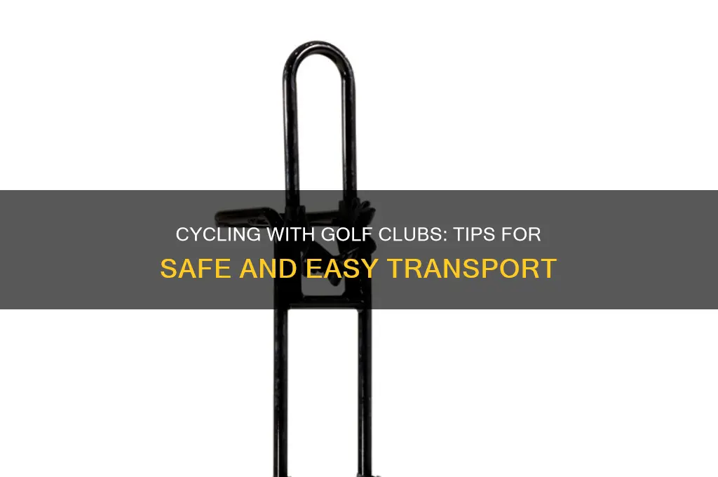 how to carry golf clubs on a bicycle