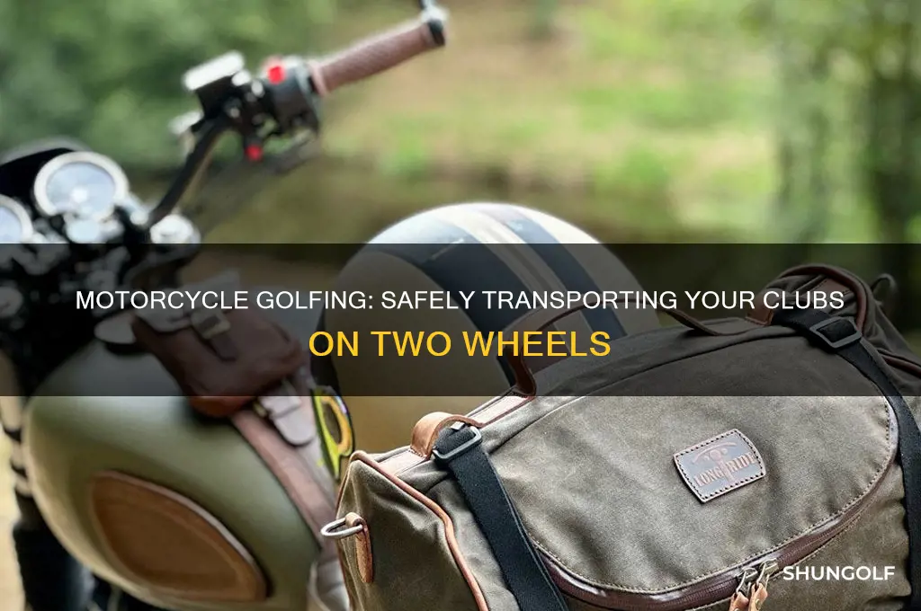 how to carry golf clubs on a motorcycle