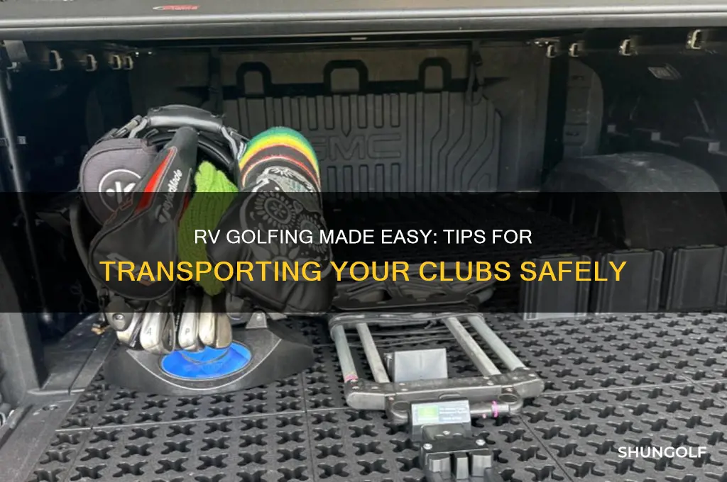 how to carry golf clubs rv