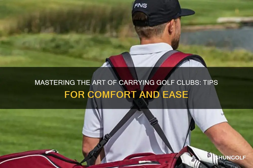 how to carry golf clubs