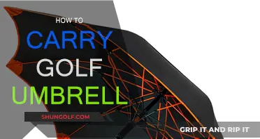 Golf Umbrella Carrying: Tips and Tricks