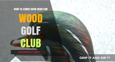 Mastering the Art of Carving a Duck Head for Wood Golf Clubs