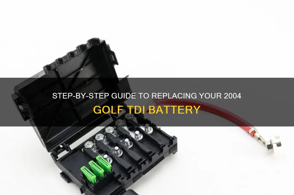 how to change 04 golf tdi battery