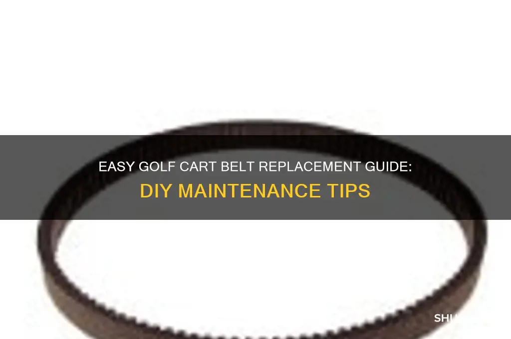 how to change a belt on a golf cart