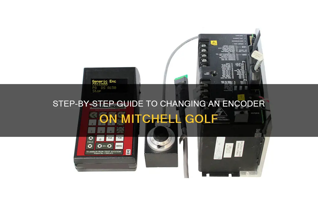 how to change a encoder mitchell golf