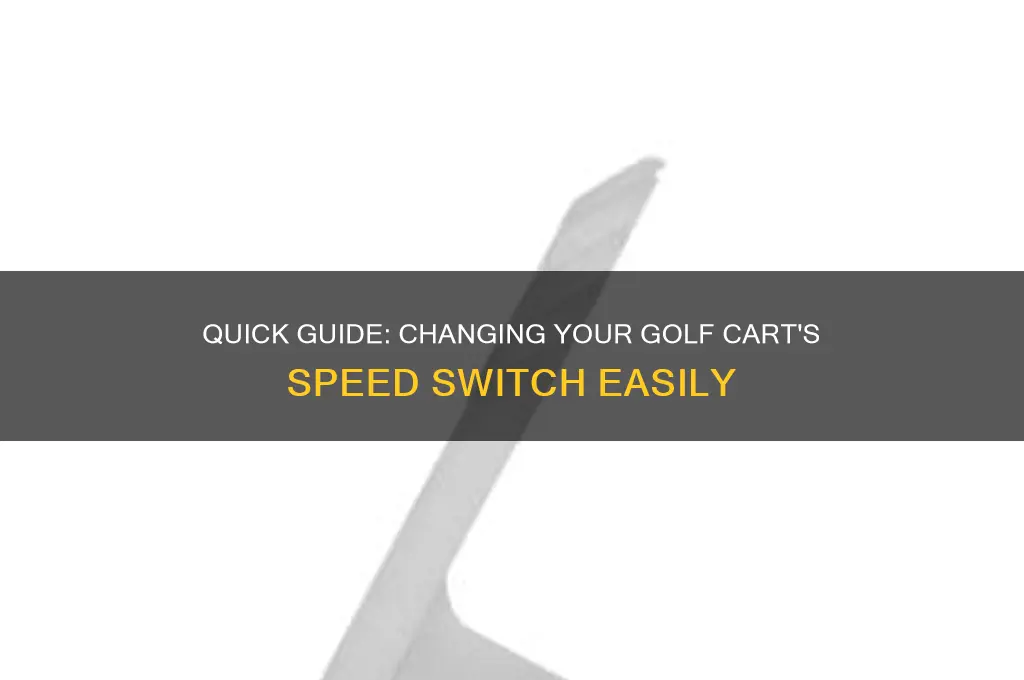 how to change a golf card speed switch