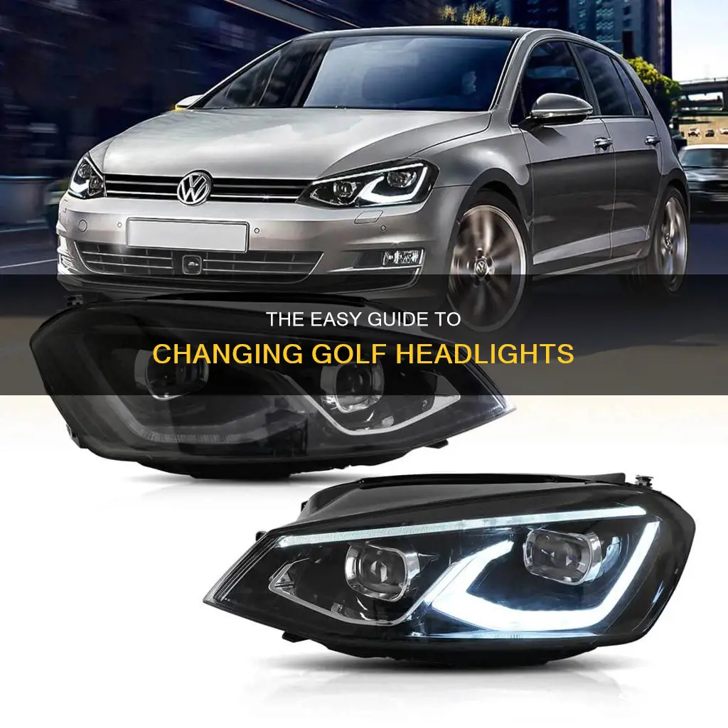 how to change a golf headlight
