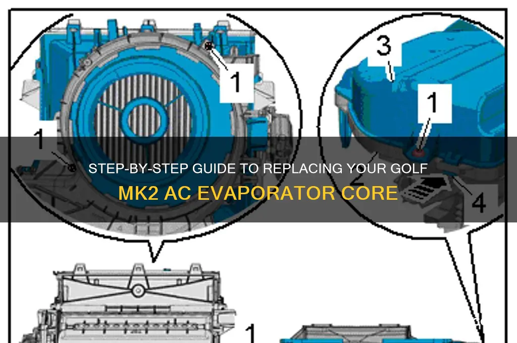 how to change a golf mk2 ac system evaporator core