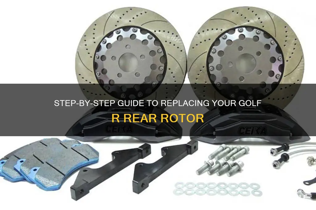 how to change a golf r rear rotor