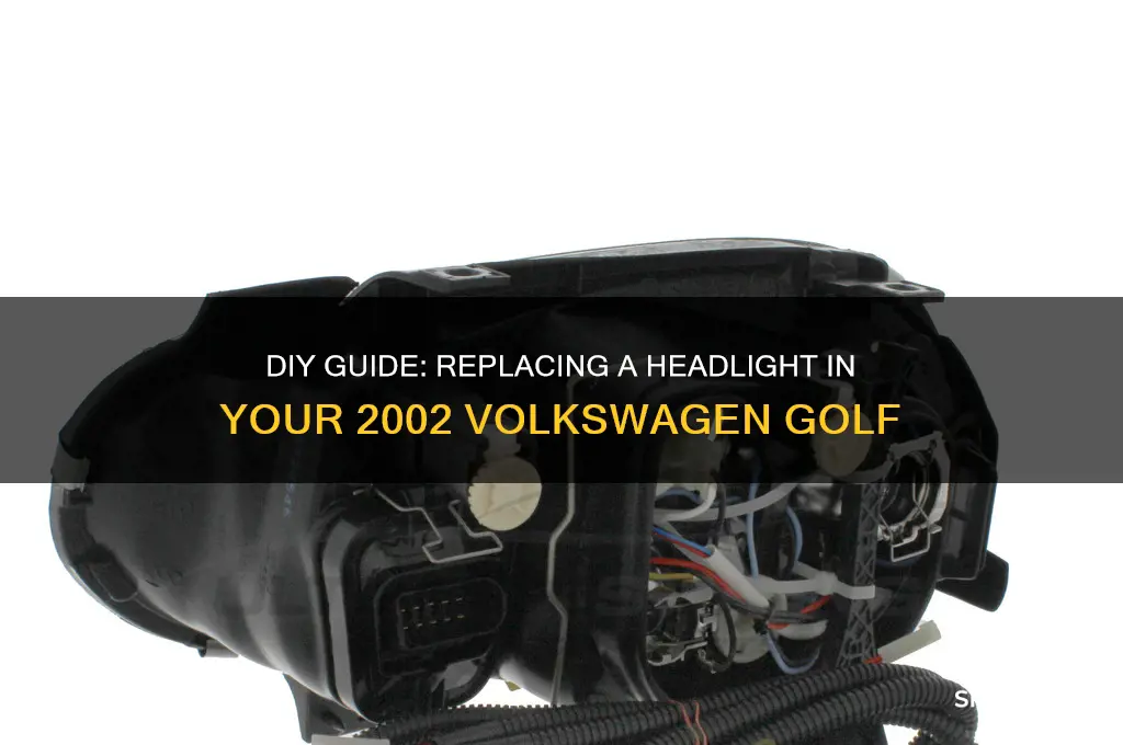 how to change a headlight in a 2002 volkswagon golf