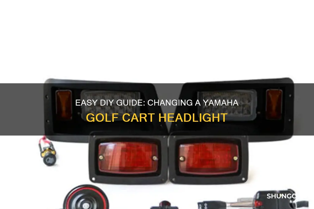 how to change a headlight on a yamaha golf cart