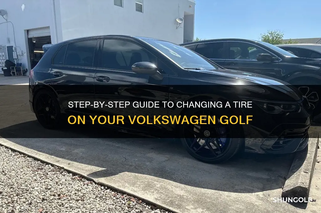 how to change a tire on a volkswagen golf