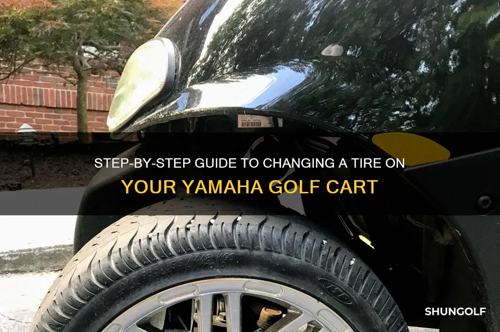 how to change a tire on a yamaha golf cart