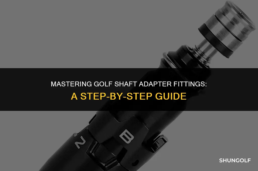 how to change adapter fitting on golf shaft