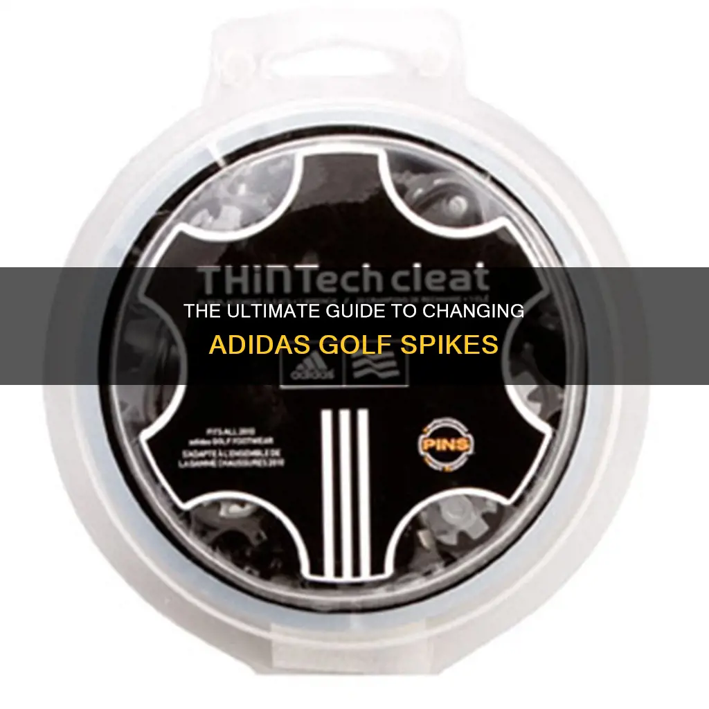 how to change adidas golf spikes