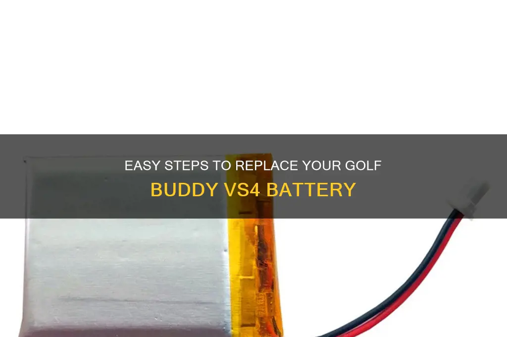 how to change battery in golf buddy vs4