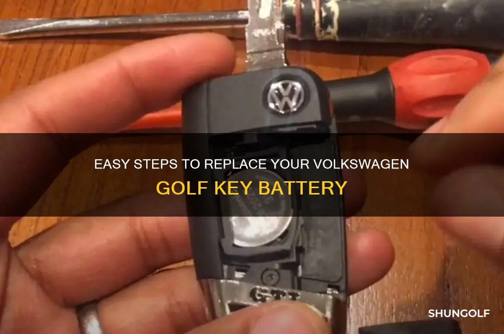how to change battery in volkswagen golf key